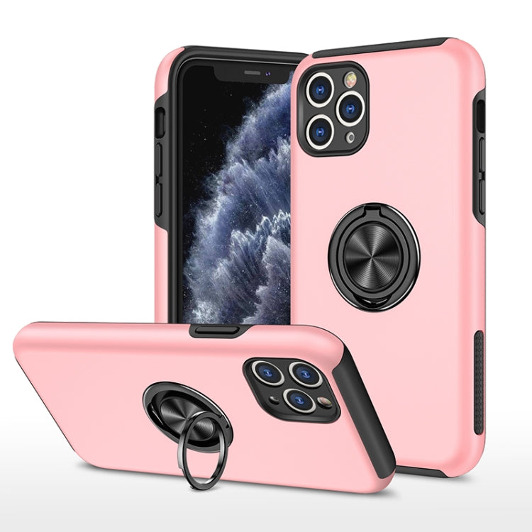 PC + TPU Shockproof Magnetic Protective Case with Invisible Ring Holder