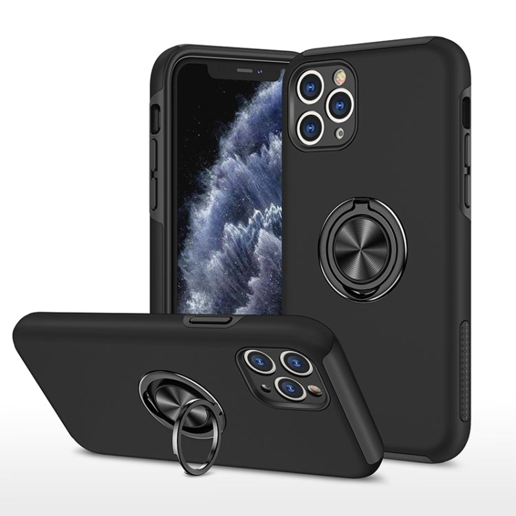 PC + TPU Shockproof Magnetic Protective Case with Invisible Ring Holder
