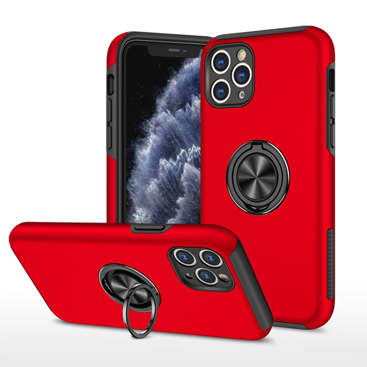 PC + TPU Shockproof Magnetic Protective Case with Invisible Ring Holder