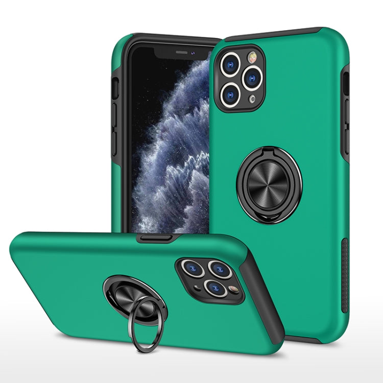 PC + TPU Shockproof Magnetic Protective Case with Invisible Ring Holder