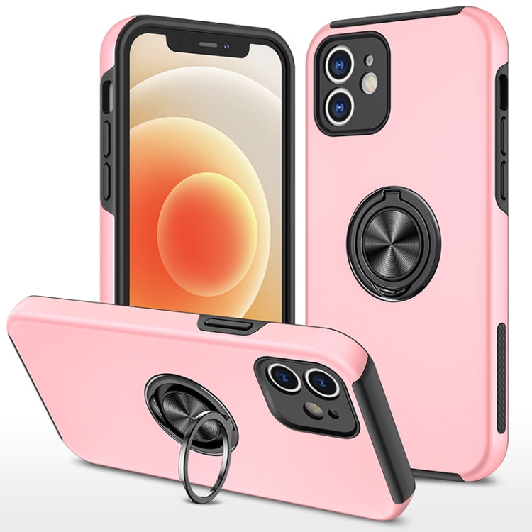 PC + TPU Shockproof Magnetic Protective Case with Invisible Ring Holder