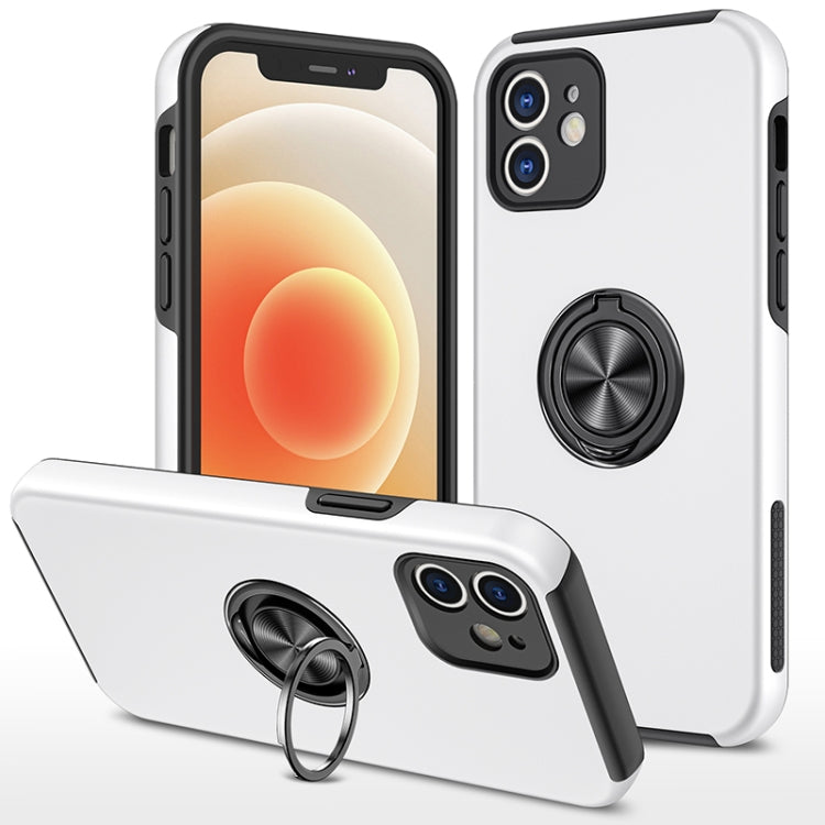 PC + TPU Shockproof Magnetic Protective Case with Invisible Ring Holder