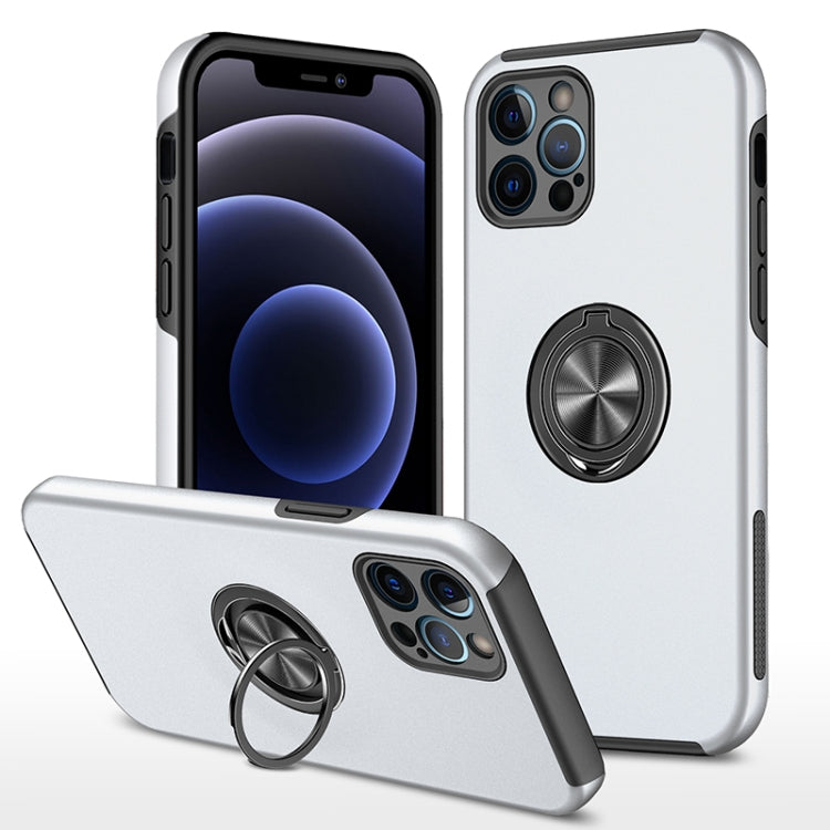 PC + TPU Shockproof Magnetic Protective Case with Invisible Ring Holder