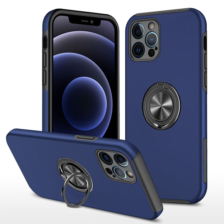 PC + TPU Shockproof Magnetic Protective Case with Invisible Ring Holder