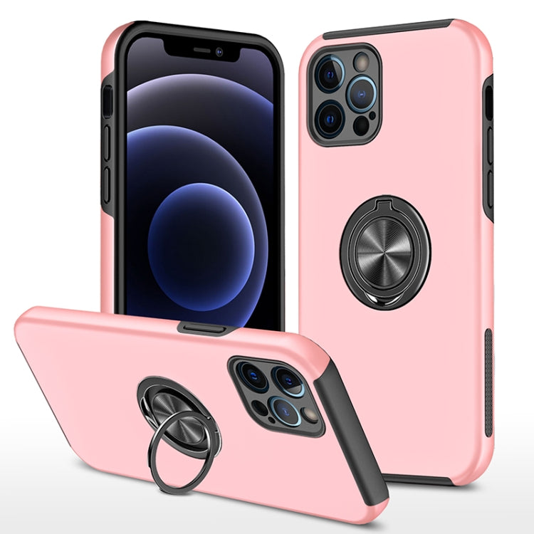 PC + TPU Shockproof Magnetic Protective Case with Invisible Ring Holder