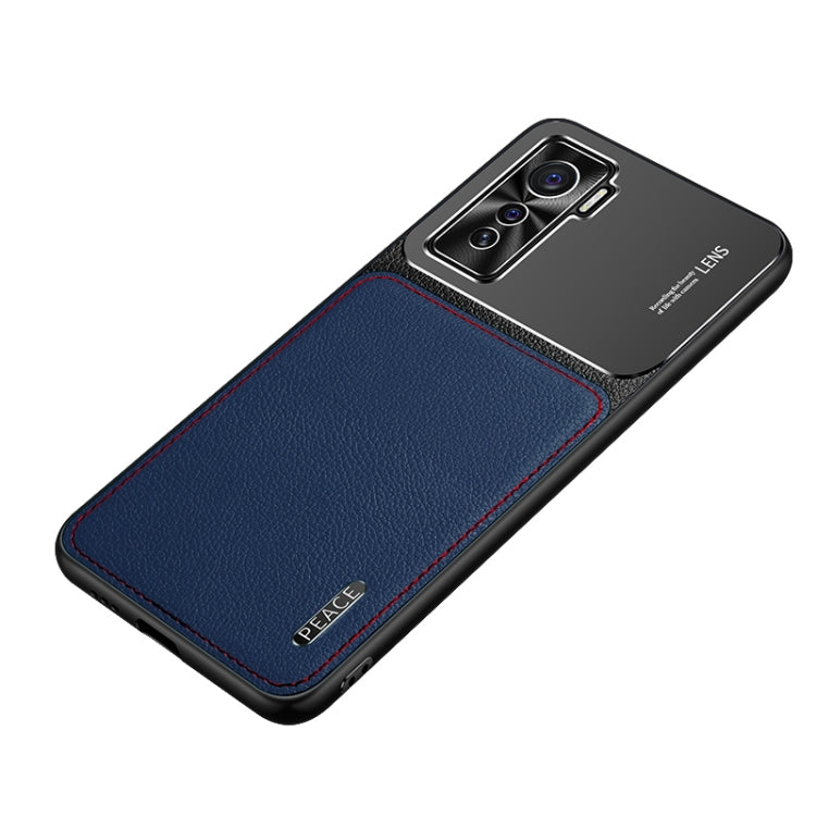 Frosted Metal + Leather Texture Protective Case