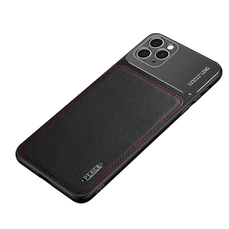 Frosted Metal + Leather Texture Protective Case