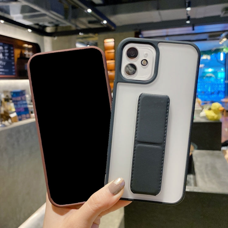 Skin Feel TPU + PC Shockproof Case with Wrist Strap Holder