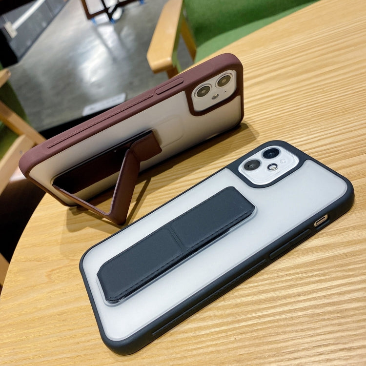 Skin Feel TPU + PC Shockproof Case with Wrist Strap Holder