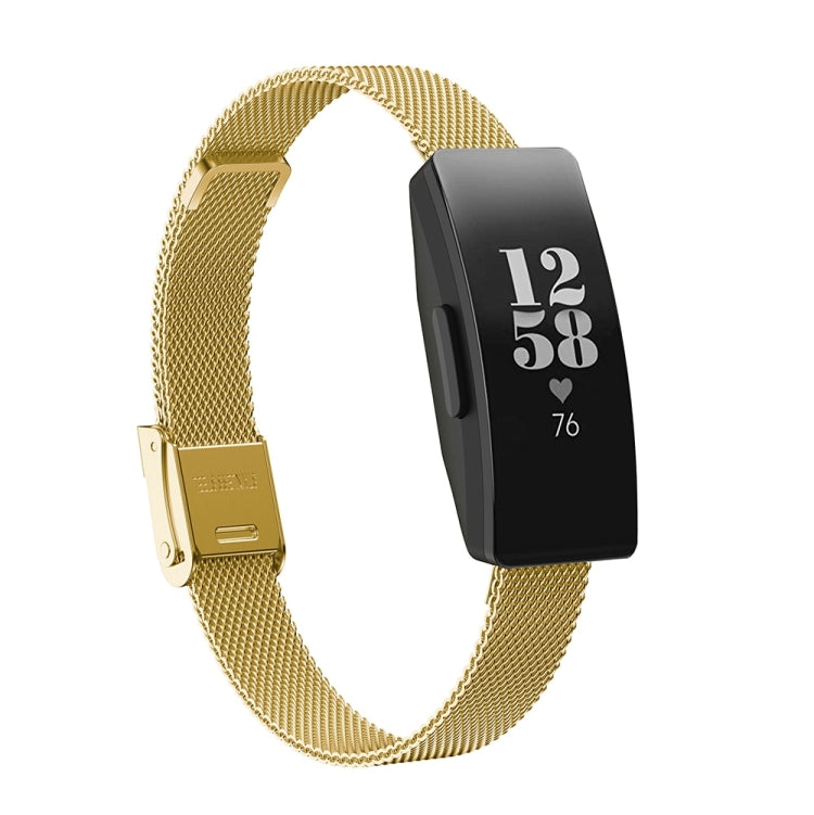 For Fitbit Inspire / Inspire HR / Ace 2 Double Insurance Buckle Milanese Replacement Strap Watchband
