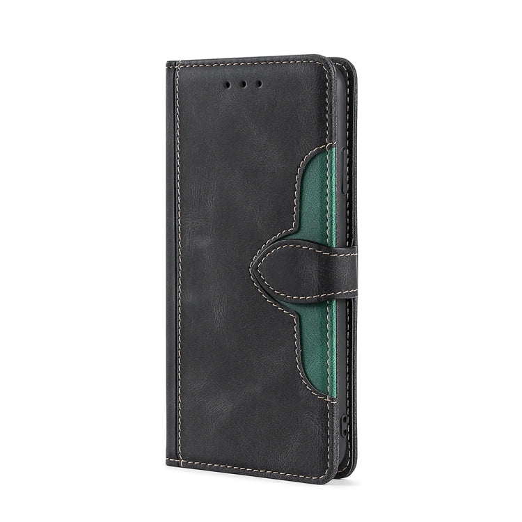 Stitching Skin Feel Magnetic Buckle Horizontal Flip PU Leather Case with Holder & Card Slots & Wallet