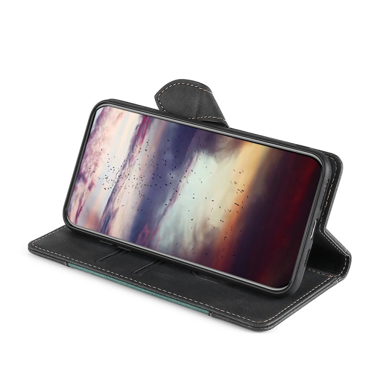 Stitching Skin Feel Magnetic Buckle Horizontal Flip PU Leather Case with Holder & Card Slots & Wallet