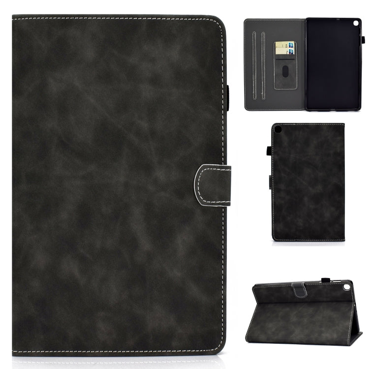 Cowhide Texture Horizontal Flip Leather Case with Holder & Card Slots & Pen Slot