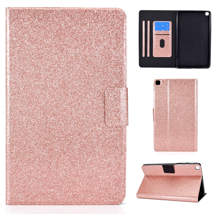 Glitter Horizontal Flip Leather Case with Holder & Card Slots