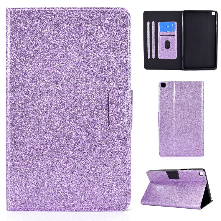 Glitter Horizontal Flip Leather Case with Holder & Card Slots
