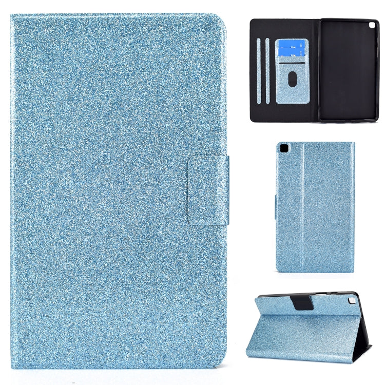Glitter Horizontal Flip Leather Case with Holder & Card Slots