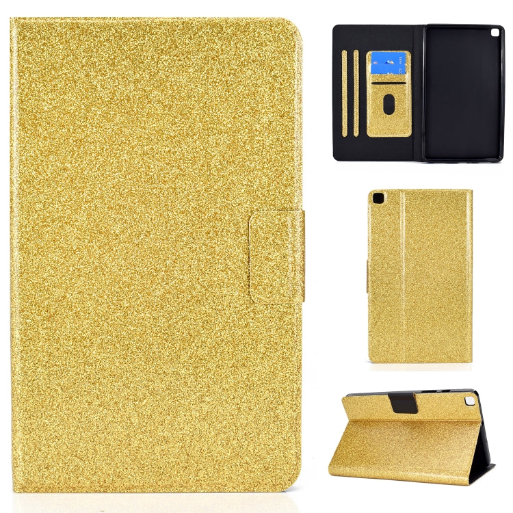 Glitter Horizontal Flip Leather Case with Holder & Card Slots