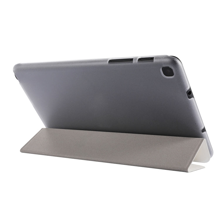 Silk Texture Three-fold Horizontal Flip Leather Case with Holder & Pen Slot