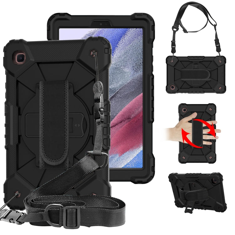 Contrast Color Robot Shockproof Silicon + PC Protective Case with Holder & Shoulder Strap