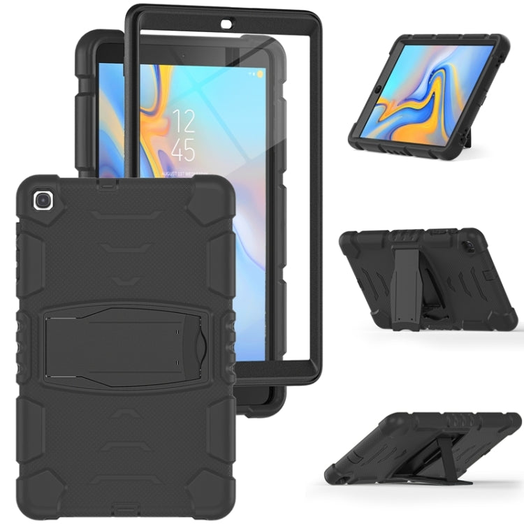 3-Layer Protection Screen Frame + PC + Silicone Shockproof Combination Case with Holder