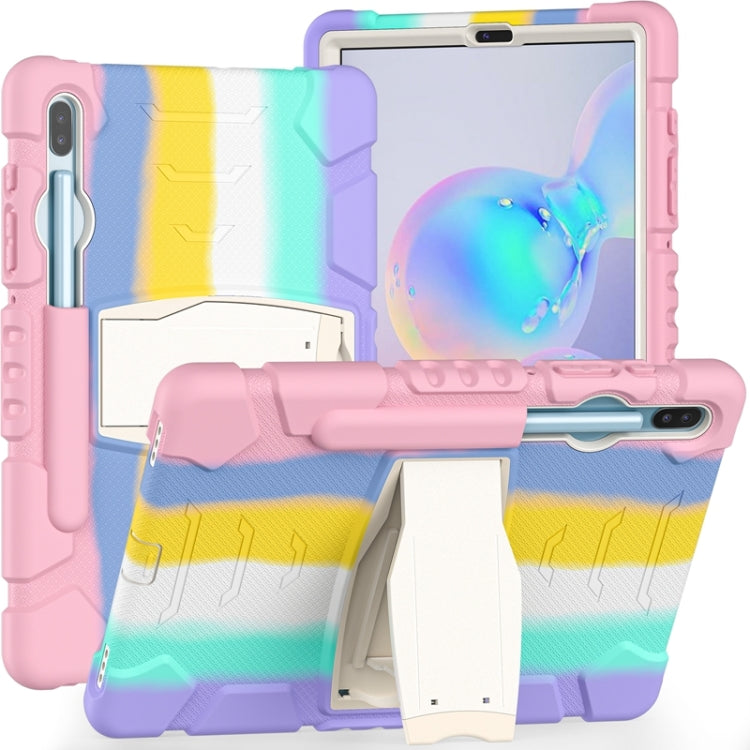 3-Layer Protection Screen Frame + PC + Silicone Shockproof Combination Case with Holder