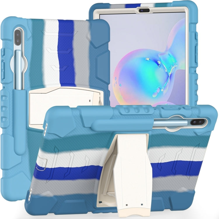 3-Layer Protection Screen Frame + PC + Silicone Shockproof Combination Case with Holder