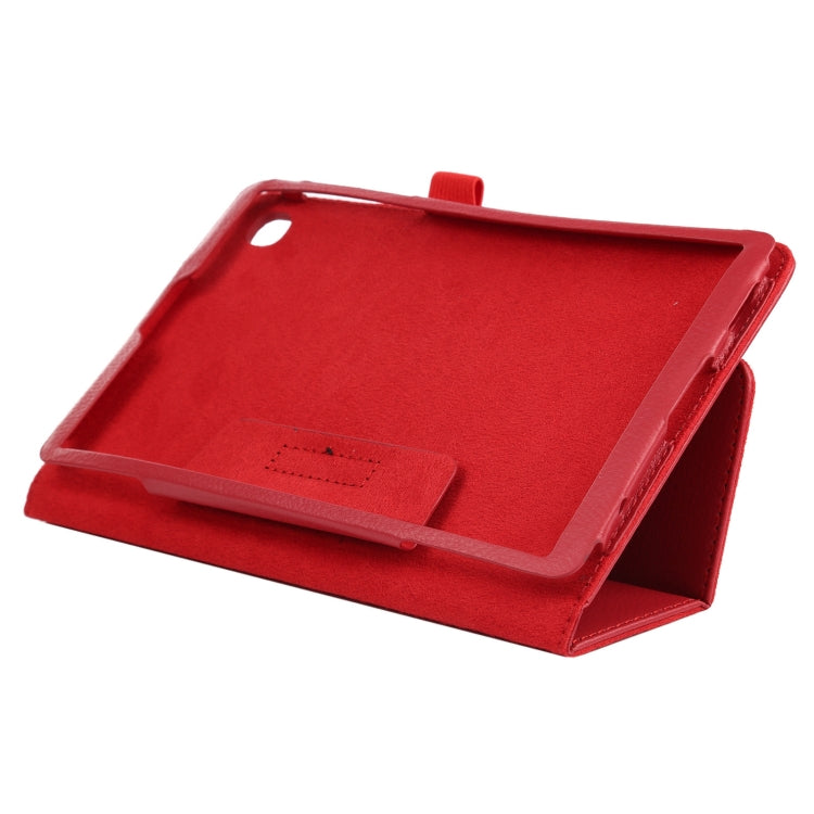 Litchi Texture Solid Color Horizontal Flip Leather Case with Holder & Pen Slot