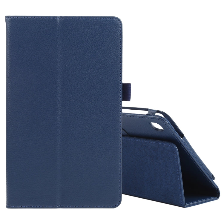 Litchi Texture Solid Color Horizontal Flip Leather Case with Holder & Pen Slot