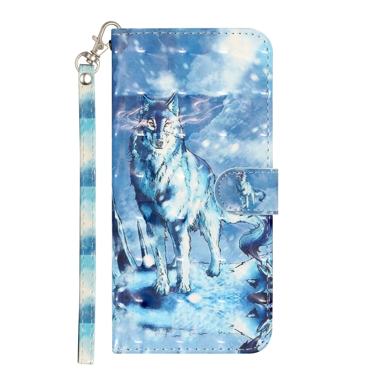 3D Pattern Horizontal Flip PU Leather Case with Holder & Card Slots & Wallet