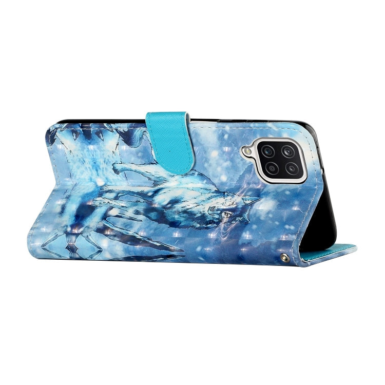 3D Pattern Horizontal Flip PU Leather Case with Holder & Card Slots & Wallet