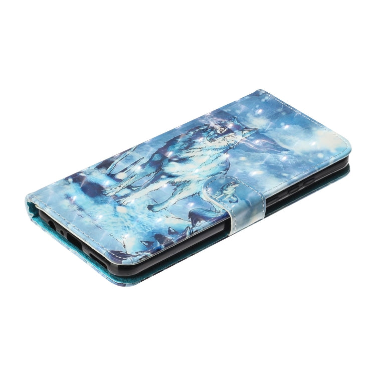 3D Pattern Horizontal Flip PU Leather Case with Holder & Card Slots & Wallet