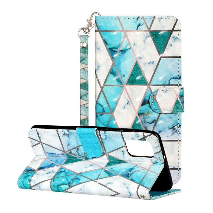 3D Pattern Horizontal Flip PU Leather Case with Holder & Card Slots & Wallet