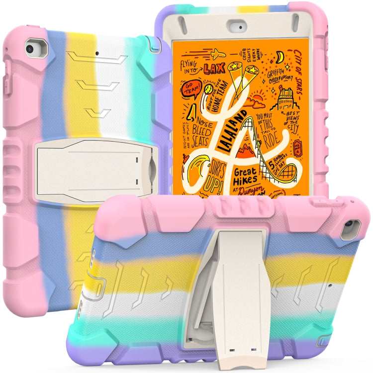 3-Layer Protection Screen Frame + PC + Silicone Shockproof Combination Case with Holder