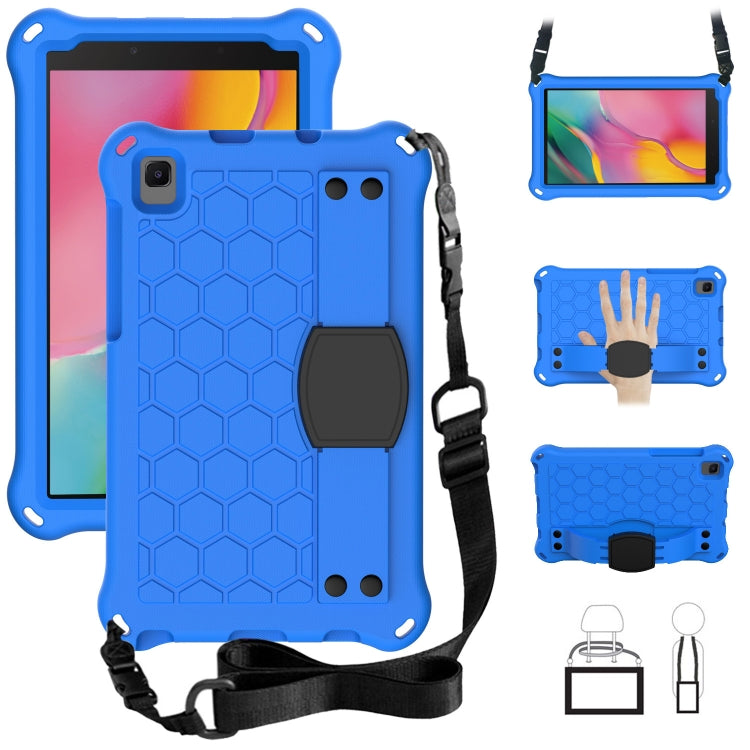 Honeycomb Design EVA + PC Four Corner Shockproof Protective Case with Strap