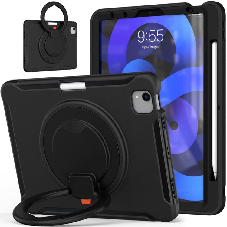 Shocproof Silicone + PC Protective Case with 360 Degree Rotation Foldable Handle Grip Holder & Pen Slot