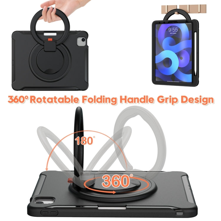 Shocproof Silicone + PC Protective Case with 360 Degree Rotation Foldable Handle Grip Holder & Pen Slot