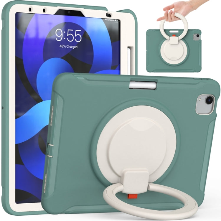 Shocproof Silicone + PC Protective Case with 360 Degree Rotation Foldable Handle Grip Holder & Pen Slot
