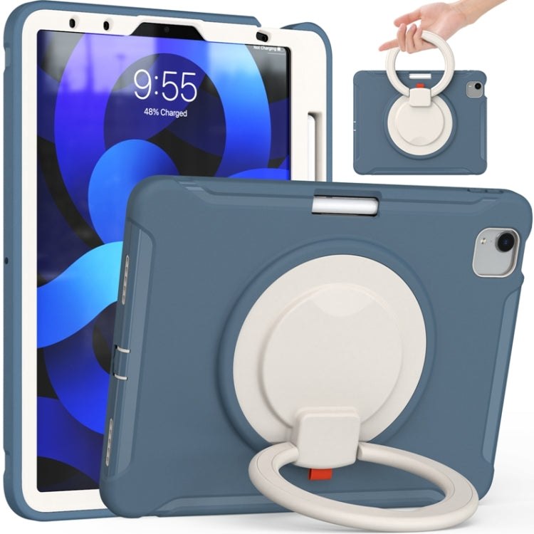 Shocproof Silicone + PC Protective Case with 360 Degree Rotation Foldable Handle Grip Holder & Pen Slot