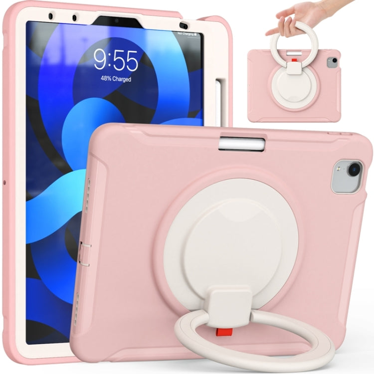 Shocproof Silicone + PC Protective Case with 360 Degree Rotation Foldable Handle Grip Holder & Pen Slot