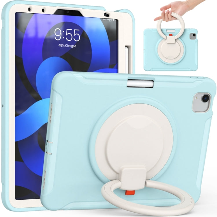 Shocproof Silicone + PC Protective Case with 360 Degree Rotation Foldable Handle Grip Holder & Pen Slot