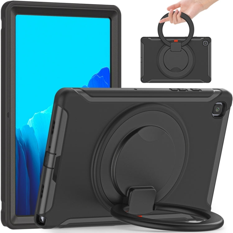 Shocproof Silicone + PC Protective Case with 360 Degree Rotation Foldable Handle Grip Holder & Pen Slot