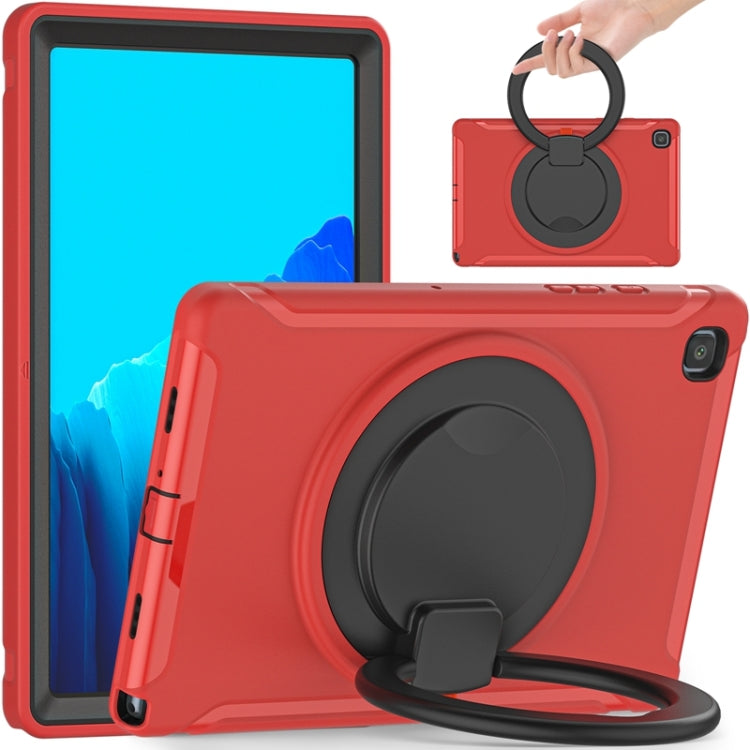 Shocproof Silicone + PC Protective Case with 360 Degree Rotation Foldable Handle Grip Holder & Pen Slot