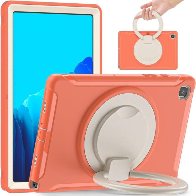 Shocproof Silicone + PC Protective Case with 360 Degree Rotation Foldable Handle Grip Holder & Pen Slot