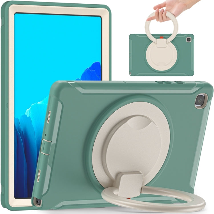 Shocproof Silicone + PC Protective Case with 360 Degree Rotation Foldable Handle Grip Holder & Pen Slot