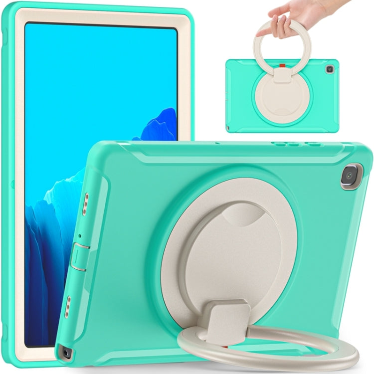 Shocproof Silicone + PC Protective Case with 360 Degree Rotation Foldable Handle Grip Holder & Pen Slot