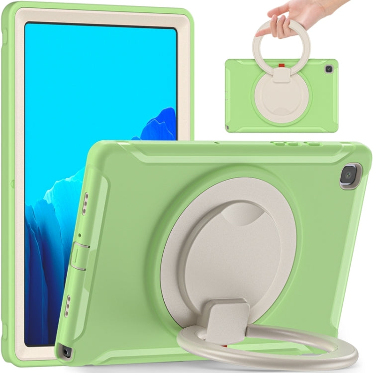 Shocproof Silicone + PC Protective Case with 360 Degree Rotation Foldable Handle Grip Holder & Pen Slot