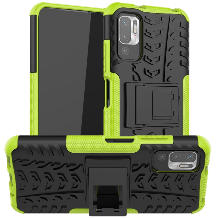 Tire Texture Shockproof TPU+PC Protective Case with Holder