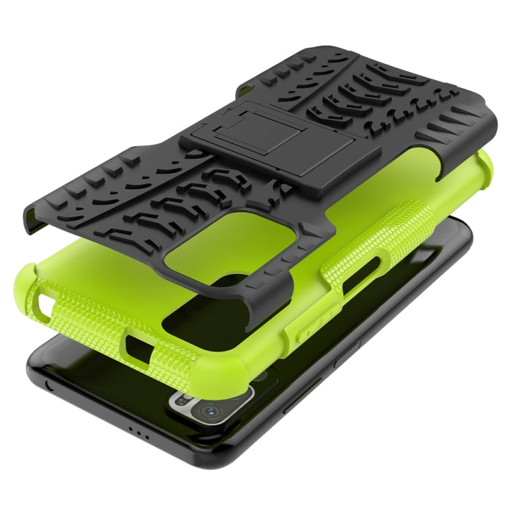 Tire Texture Shockproof TPU+PC Protective Case with Holder