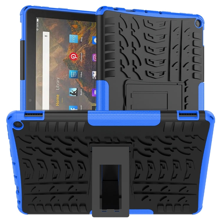 Tire Texture Shockproof TPU+PC Protective Case with Holder