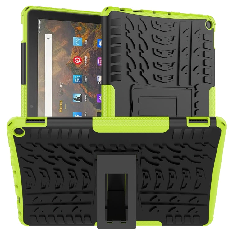 Tire Texture Shockproof TPU+PC Protective Case with Holder